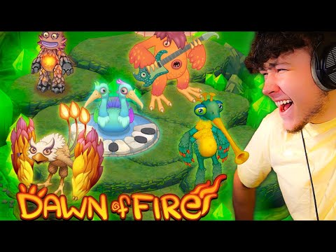 CAVE ISLAND IS VIBEY IN DAWN OF FIRE! (My Singing Monsters)