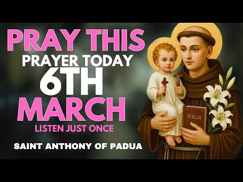 🙏QUICK MIRACLE PRAYER TO SAINT ANTHONY OF PADUA FOR A MIRACLE| LISTEN ONCE AND MANIFEST YOUR MIRACLE