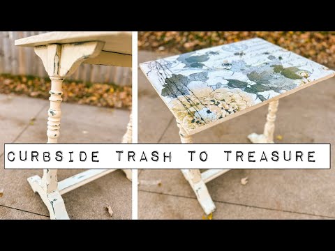 Any Junk Pickers in the House 🙋🏻‍♀️ - Curbside Trash to Treasure - DIY Paint & Roycycled Decoupage