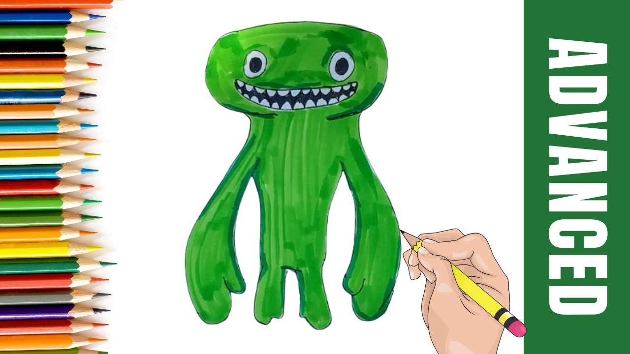 How to draw JUMBO JOSH Realistic (GARTEN OF BANBAN) | Easy Tutorial For KIDS