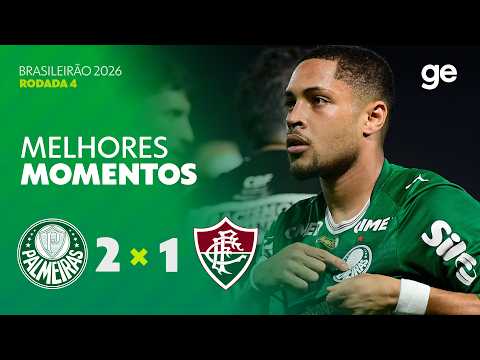 Gols e lances de Palmeiras x Fluminense
