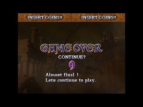 Sol Divide: Sword of Darkness - Continue and Game Over Screen