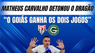 Matheus Carvalho coloca o Goiás como “favoritaço” da final diante do Atlético, e bate boca no Debate