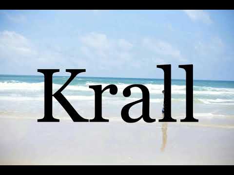 How To Pronounce Krall🌈🌈🌈🌈🌈🌈Pronunciation Of Krall