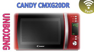 Candy microwave CMXG20DR unboxing and testing