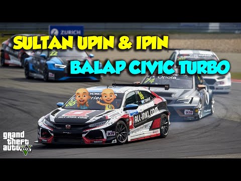 Sultan Upin Ipin Balap HONDA Civic Type R Turbo MANTUL - GTA V Upin Ipin Episode Terbaru 743