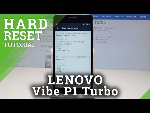 HARD RESET LENOVO Vibe P1 Turbo - Restore Defaults in LENOVO