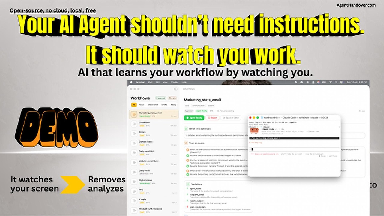 AgentHandover — New demo