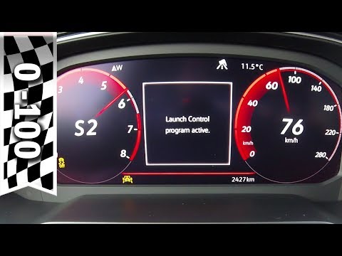 VW Polo GTI 2018 Beschleunigung 0-100 km/h & Sound, Acceleration 0-60 mph, Tachovideo