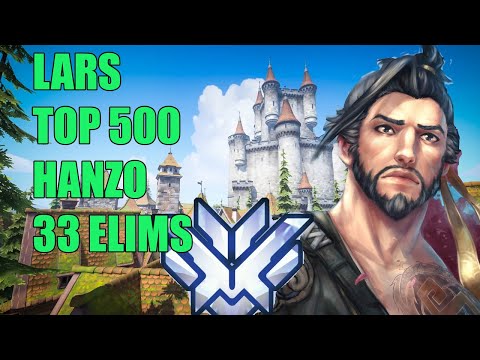 LARS HANZO GAMEPLAY 33 ELIMS - TOP 500 OVERWATCH SEASON 29
