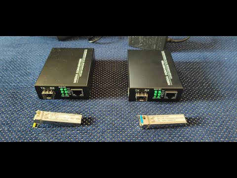 STS Rj45 to fiber media converter