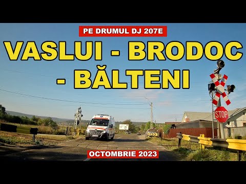 Drumul Vaslui - Brodoc - Balteni octombrie 2023 video 4K
