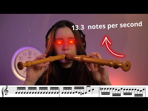 RUSH E on RECORDER escalated quickly (13 notes per second!!)