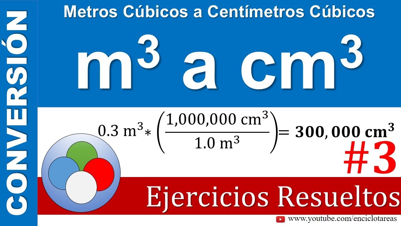 Metros Cúbicos a Centimetros Cúbicos (m3 a cm3) - Parte 3