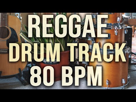 REGGAE DRUM TRACK - "CALM" - 80 BPM