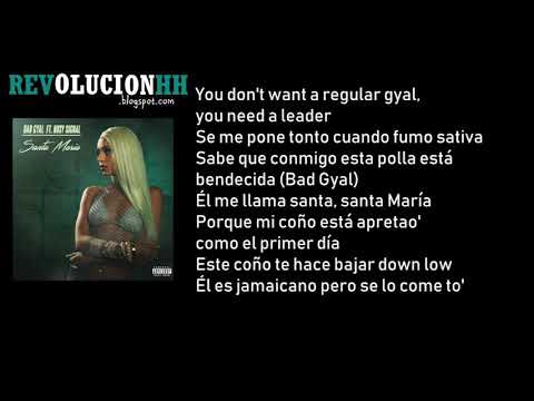 Bad Gyal Santa Maria Letra Lyric Video