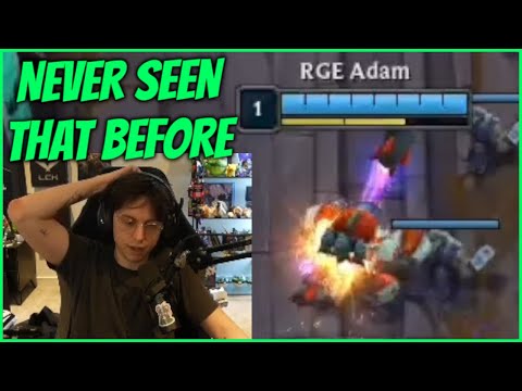 Caedrel Reacts To Adam's Level 1 Rumble Trick