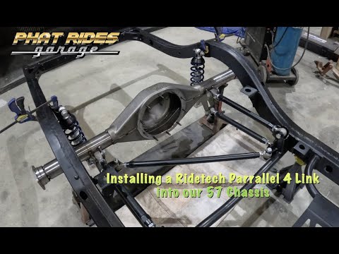 Installing a Ridetech Parallel 4 link into our 57 Chevy Chassis 4K