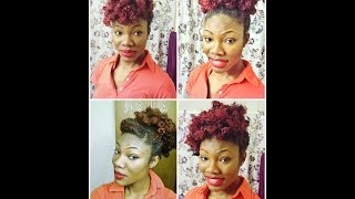 Four (4) Quick and Easy Ways to Style Bantu Knot outs (Under 5minutes)!