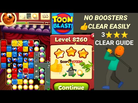 Toon Blast Level 8260 👍🤺✨🦖