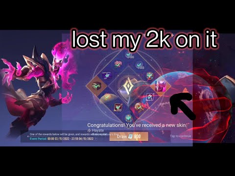 Hayate Redrum Galaxy End | clash of tittan new skin spin