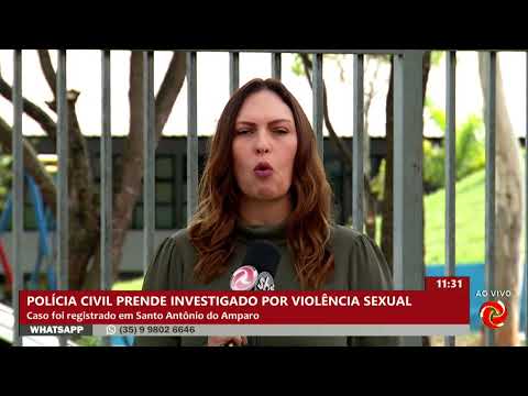 Homem é preso por violência sexual em Santo Antônio do Amparo
