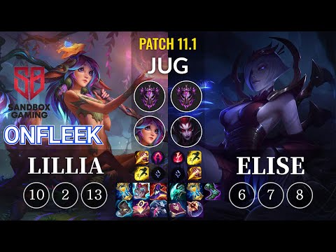 SB OnFleek Lillia vs Elise Jungle - KR Patch 11.1