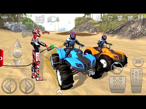 extreme off-road driving, Dirt Quad Bikes - Offroad Outlaws motor bike game Android IOS Gameplay