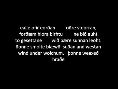 The Meters of Boethius Meter 6 (in old English) Anglo-Saxon