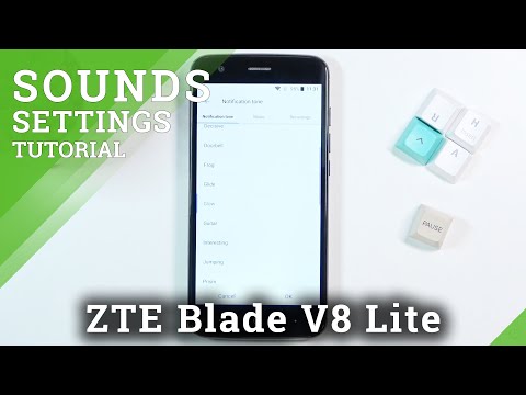 How to Change Notifications Sound in ZTE Blade V8 Lite - Sounds Settings