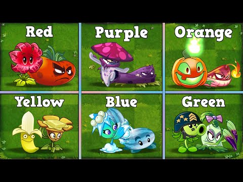 PvZ 2 Random 6 Best Pair Colorful Plants Battlez - Which Team Plant Will Win?