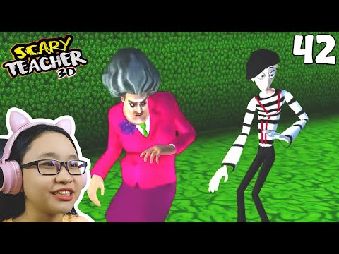 Scary Teacher 3D New Levels 2021 - Part 42 - Once Upon A Mime!!!