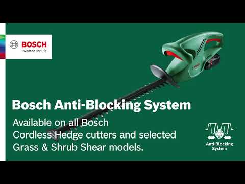 Gyvatvorių žirklės Bosch EasyHedgeCut 45 420W video