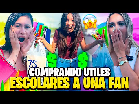 LE COMPRAMOS LOS ÚTILES A UNA FAN 😍🫶🏻 Nos quedamos pobres😢 | Hermanas JM