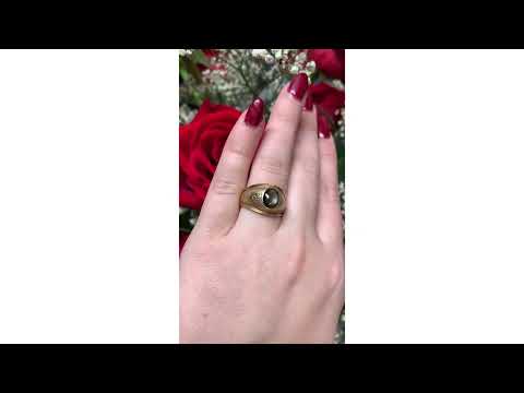 Black Star Sapphire Ring J5860