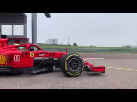 Mick Schumacher testing the SF71H at Fiorano 2021