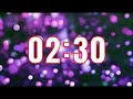 2 Minute 30 Second  Countdown Timer with Music - Simple and Clean