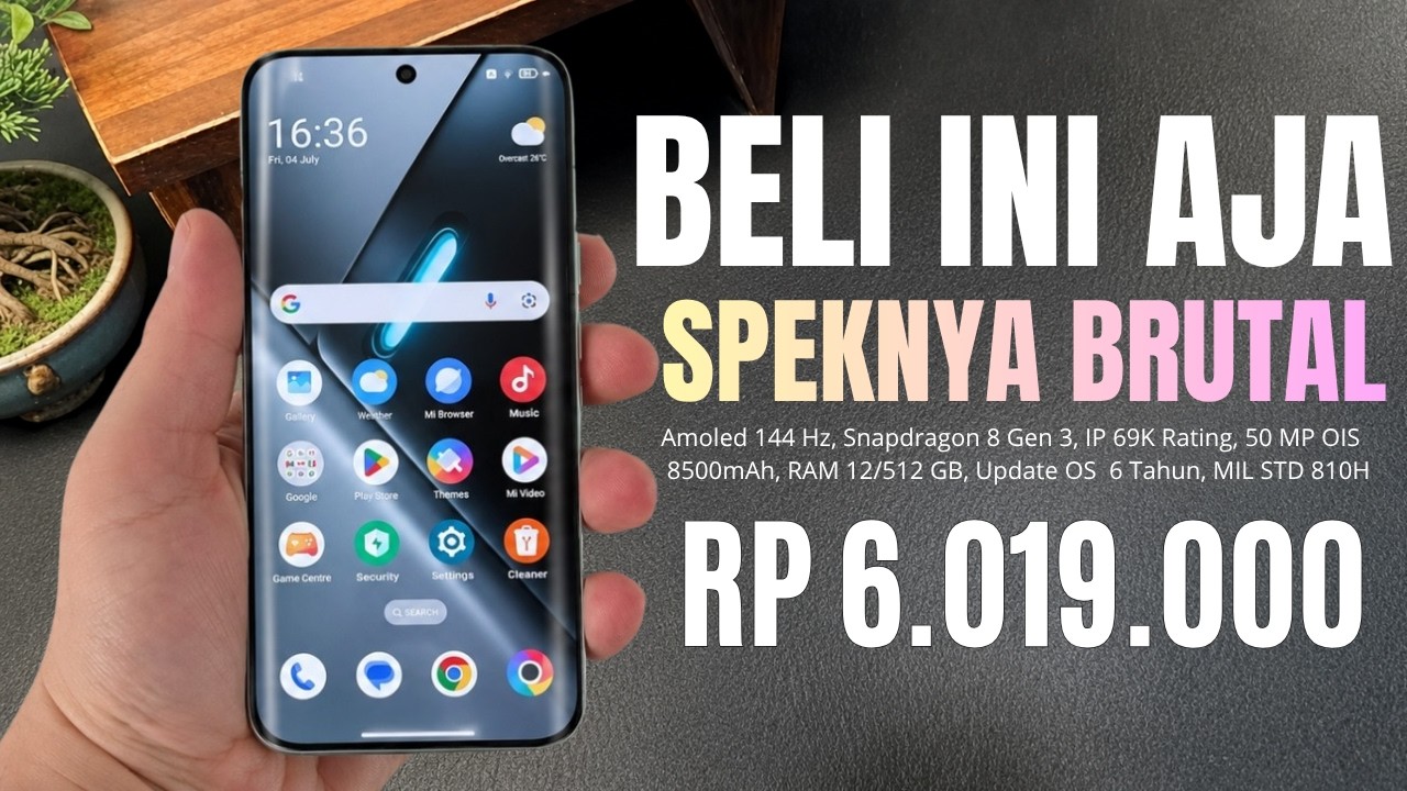 GAK ADA LAWAN‼️8500mAh, RAM 12/512 GB - HP 6 JUTAAN TERBAIK DAN TERBARU 2026