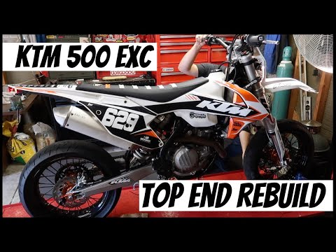KTM 500exc Top End Rebuild | 20,000 Miles!!