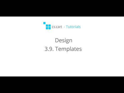 CS-Cart Tutorials. Online Store Design - CS-Cart Templates