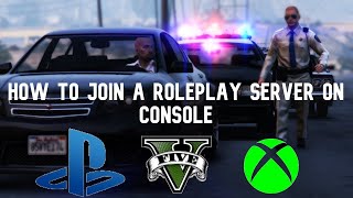HOW TO JOIN AN **ACTIVE** GTA 5 PS4 ROLEPLAY SERVER