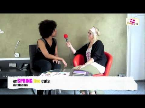 Nabiha im offSPRING live cut mit Frau Scheele