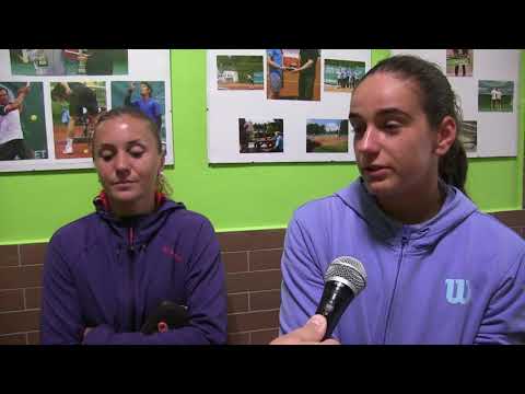 Dagmar Dudláková a Karolína Vlčková po vítězství v semifinále debla JABLONEC NAD NISOU OPEN 2018