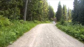 preview picture of video 'Biking in Nordmarka (Oslo), Norway - from Tryvannsstua (398 mamsl) to Tryvannshøgda (530 mamsl)'