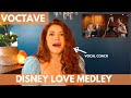 VOCTAVE I Disney Love Medley I Vocal Coach Reacts