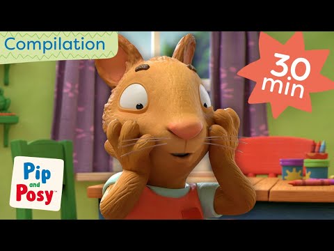 Pip's Super-Fancy Plasters! 🩹 |  @pipandposy  | 30 Minutes of Cartoons | Compilation