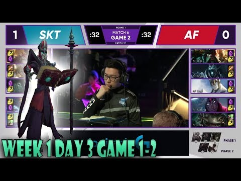 AFS vs SKT Game 2  | W1D3 LCK 2019 Spring | Afreeca Freecs vs SK Telecom T1 - Patch 9.1