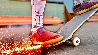 SKATEBOARD THAT SPARKS!