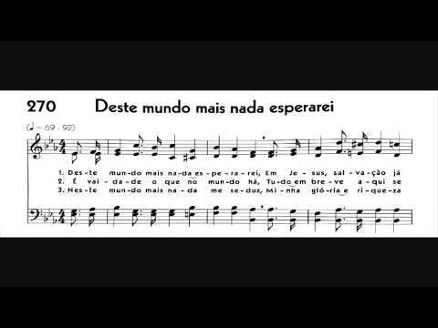 Hinário 5 CCB - Hino 270 - Deste mundo mais nada esperarei - Strings - Teclado Yamaha PSR S670