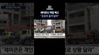 [뉴스플러스] 레미콘 노조, 8일부터 파업 ㅣ 한국경제TV뉴스  #shorts
